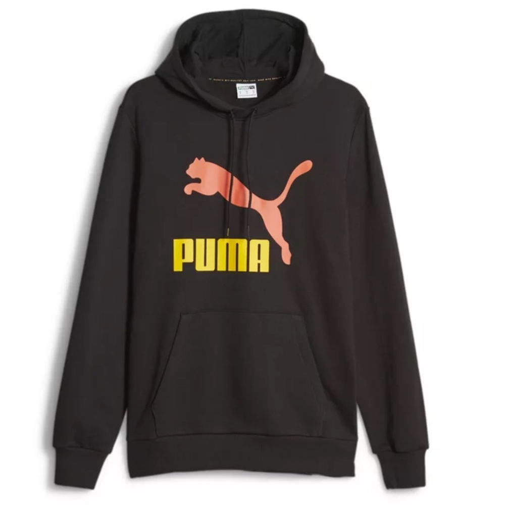 PUMA Men’s MIT TECH Hoodie black pullover athletic hooded sweatshirt size M NWT
